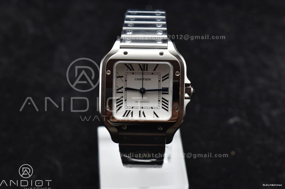 SS 1:1 1045 TopPick SS de 9015 Best Dial White Cartier on Edition Bracelet SmartLinks BVF Santos MIYOTA 35mm V 0926